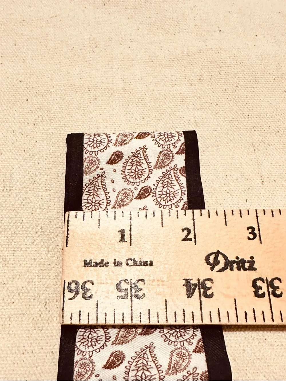 Boutique | Scarf | Brown Paisley Pattern Twilly Scarf